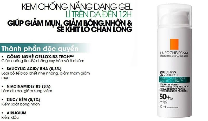 Laroche Posay - KCN Oil Correct Daily Gel-Cream 50ml