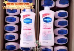 Sữa Dưỡng Thể Vaseline Healthy Bright Daily Brightening 725ml (Hồng Nắp Xanh)