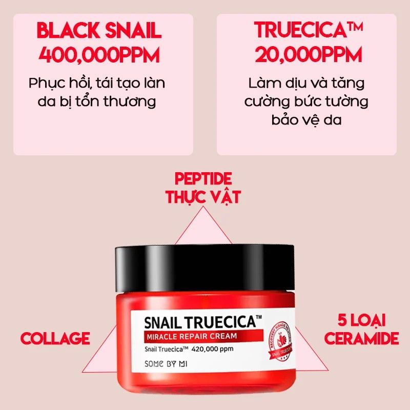 Some By Mi - Kem Snail Trucica Miracle Repair 60g