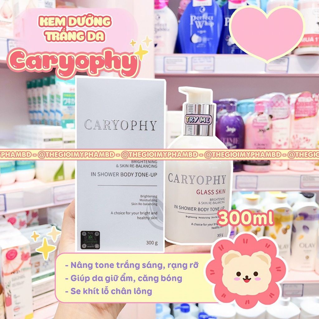 Kem Dưỡng Body Caryophy Sáng Da-Nâng Tone 300g