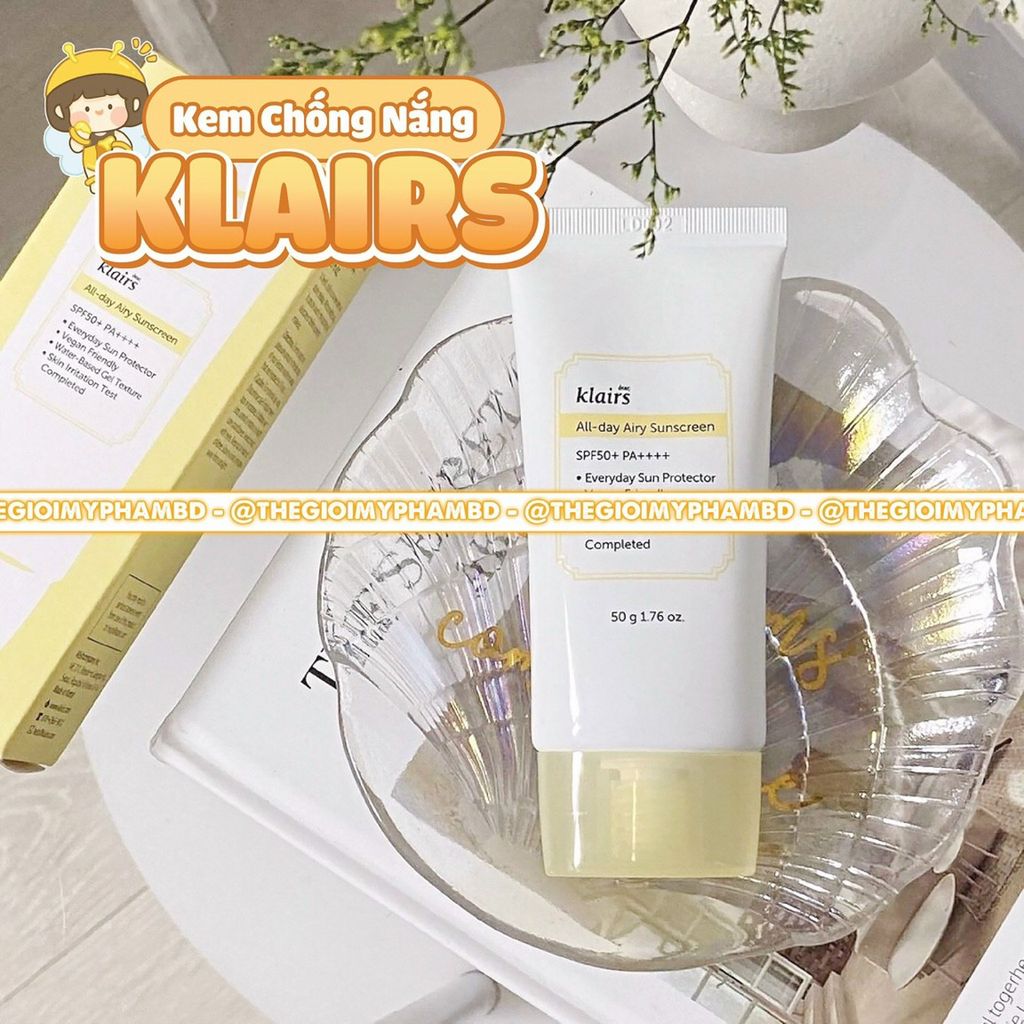 Klairs - Kem Chống Nắng All-day Airy Sunscreen SPF50+ PA++++ 50g