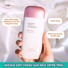 Missha - KCN Soft Finish Sun Milk 70ml