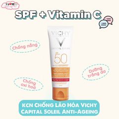 Vichy - KCN Anti-Ageing 3 in 1 50ml (Mẫu mới) #Gạch đỏ