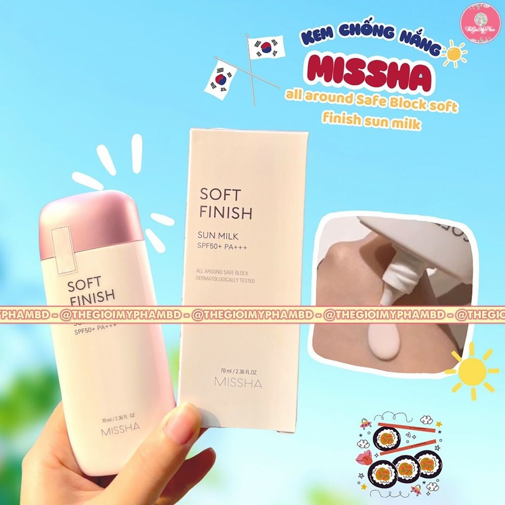 Missha - KCN Soft Finish Sun Milk 70ml