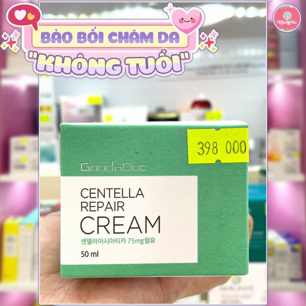 GoodnDoc - Kem Rau Má Phục Hồi Da Goodndoc Centella Repair Cream 50ml