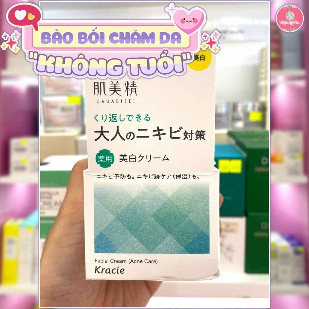 Kem Dưỡng Da Mụn Kracie Hadabisei Facial Cream 50g SALE 320K>258K