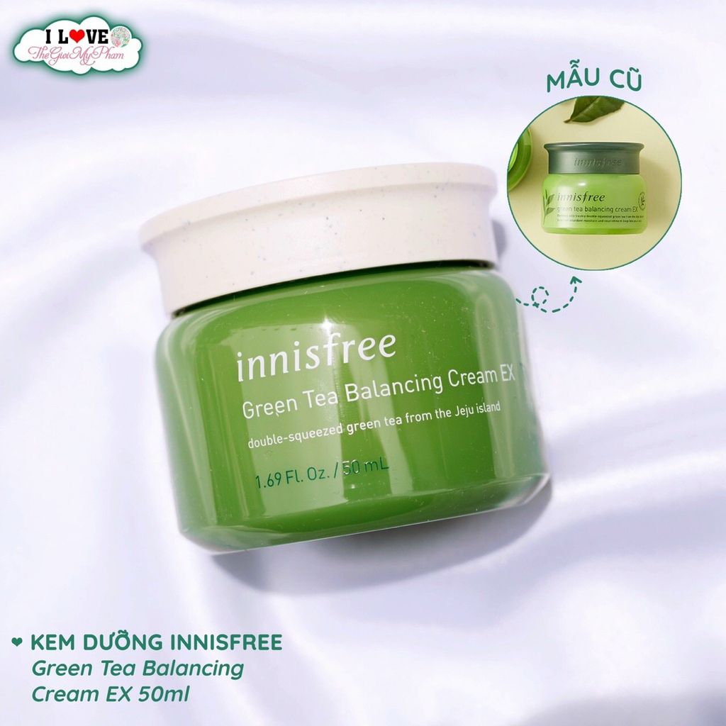 Kem Dưỡng Innisfree Green Tea Balancing Cream EX 50ml SALE 300k>168k