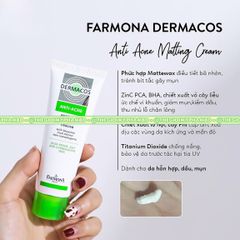 Kem Dưỡng Giảm Bóng Dầu, Ngừa Mụn Farmona Dermacos Anti Acne Matting Cream 50ml