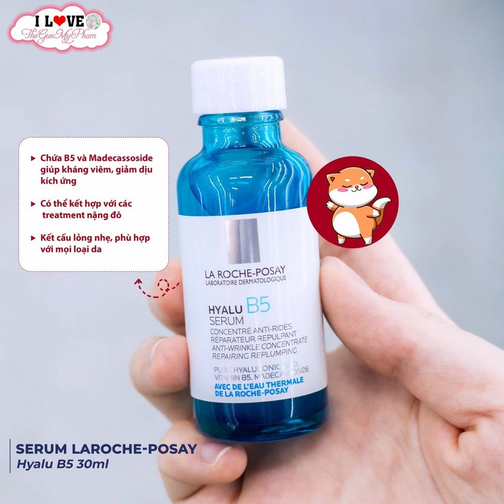 Laroche Posay - Tinh Chất Hyalu B5 Hyaluronic Acid Serum (30ml) Ko Tđ