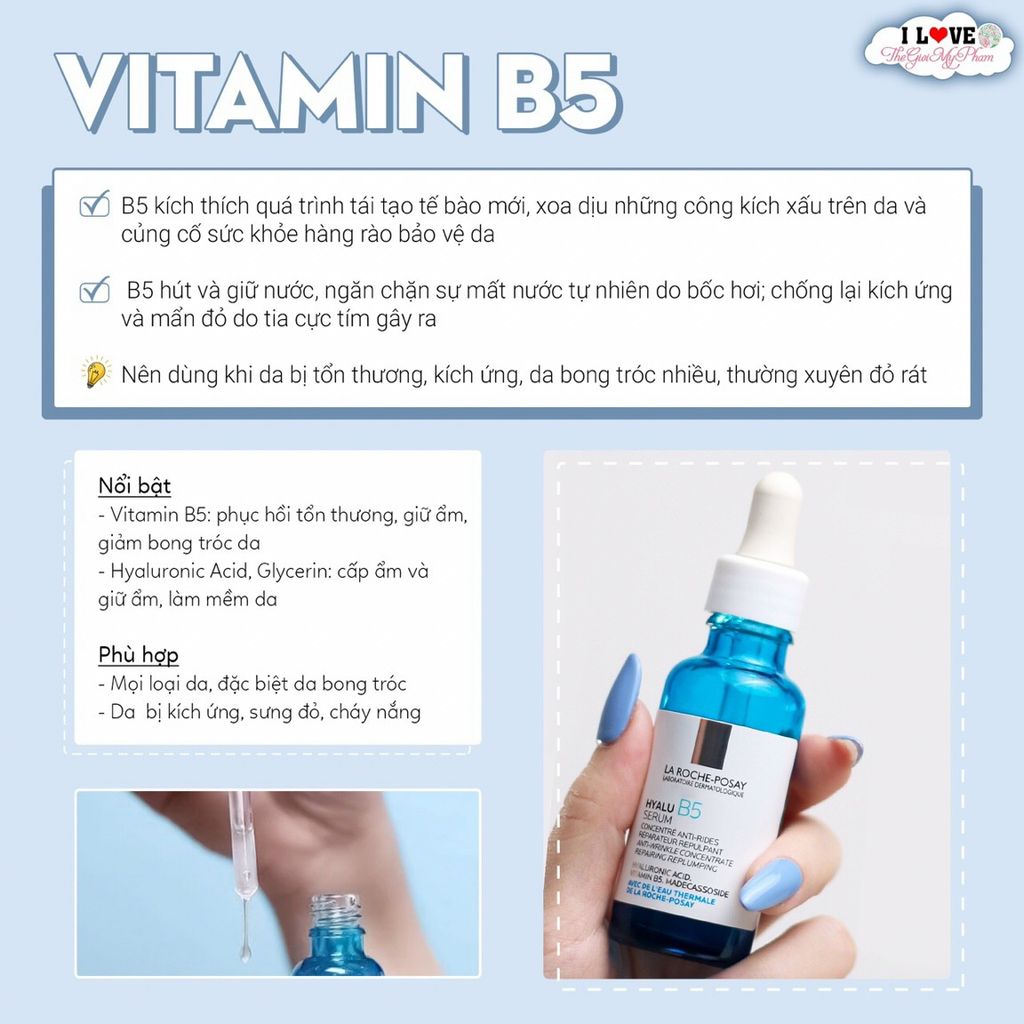 Laroche Posay - Tinh Chất Hyalu B5 Hyaluronic Acid Serum (50ml) Ko tđ