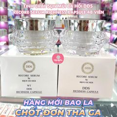 [KTD]  Tinh Chất Dưỡng Trắng Trị Nám Sụn Mũi Cá Hồi DDS Recore White Richness Capsule Serum 330mgx48 viên - Viên Vàng