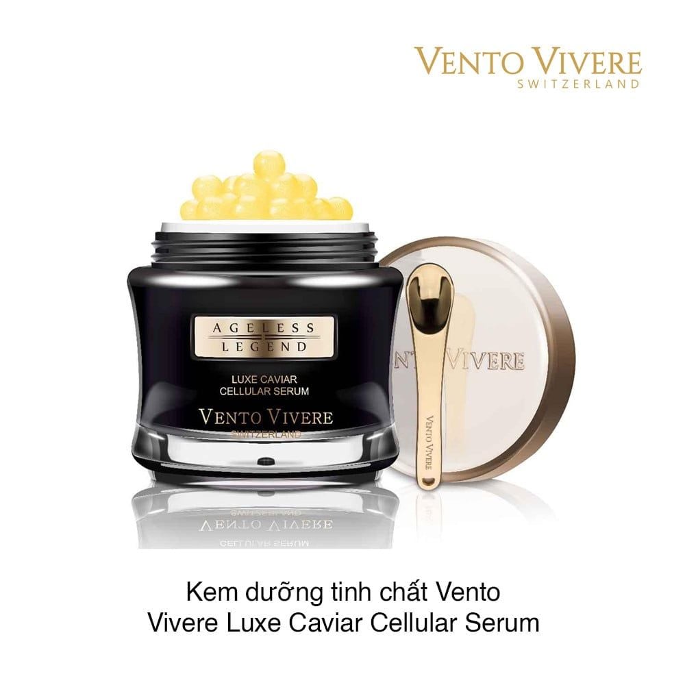 Serum Trứng Cá Tầm Vento Vivere Luxe Caviar Cellular Serum Thụy Sĩ 30g (Ko tđ)