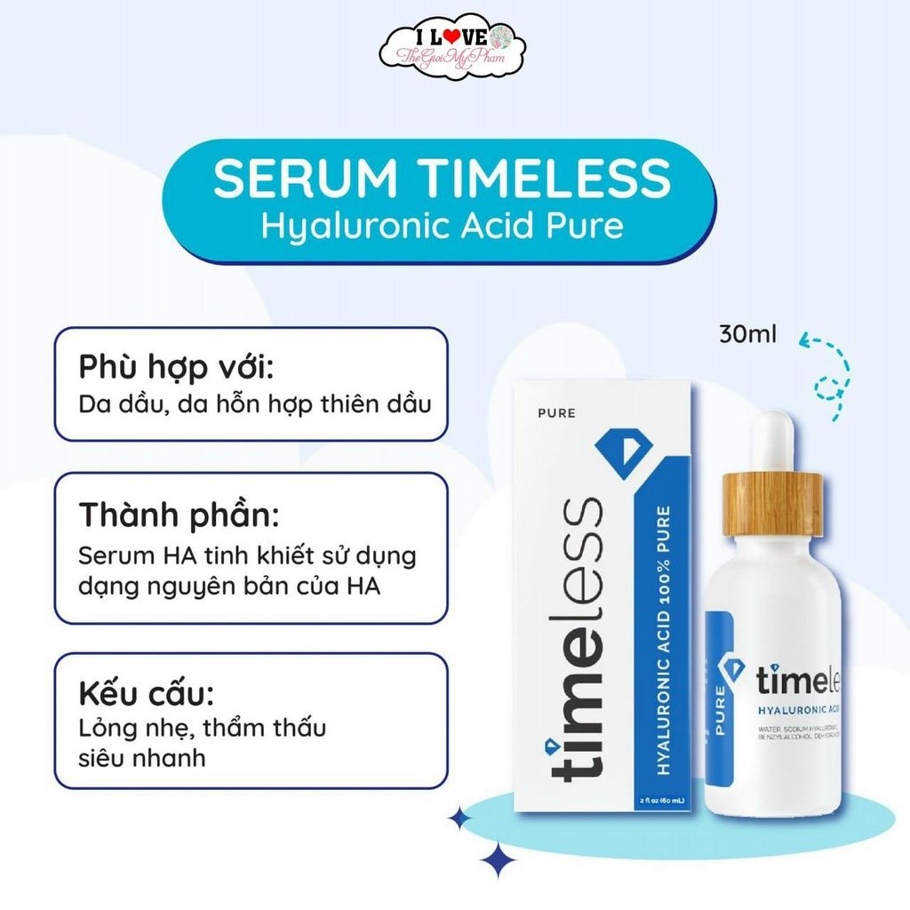 Serum Timeless Hyaluronic Acid Pure 30ml