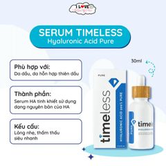 Serum Timeless Hyaluronic Acid Pure 30ml