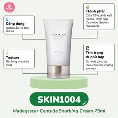 Skin1004 - Madagascar Centella Soothing Cream 75ml