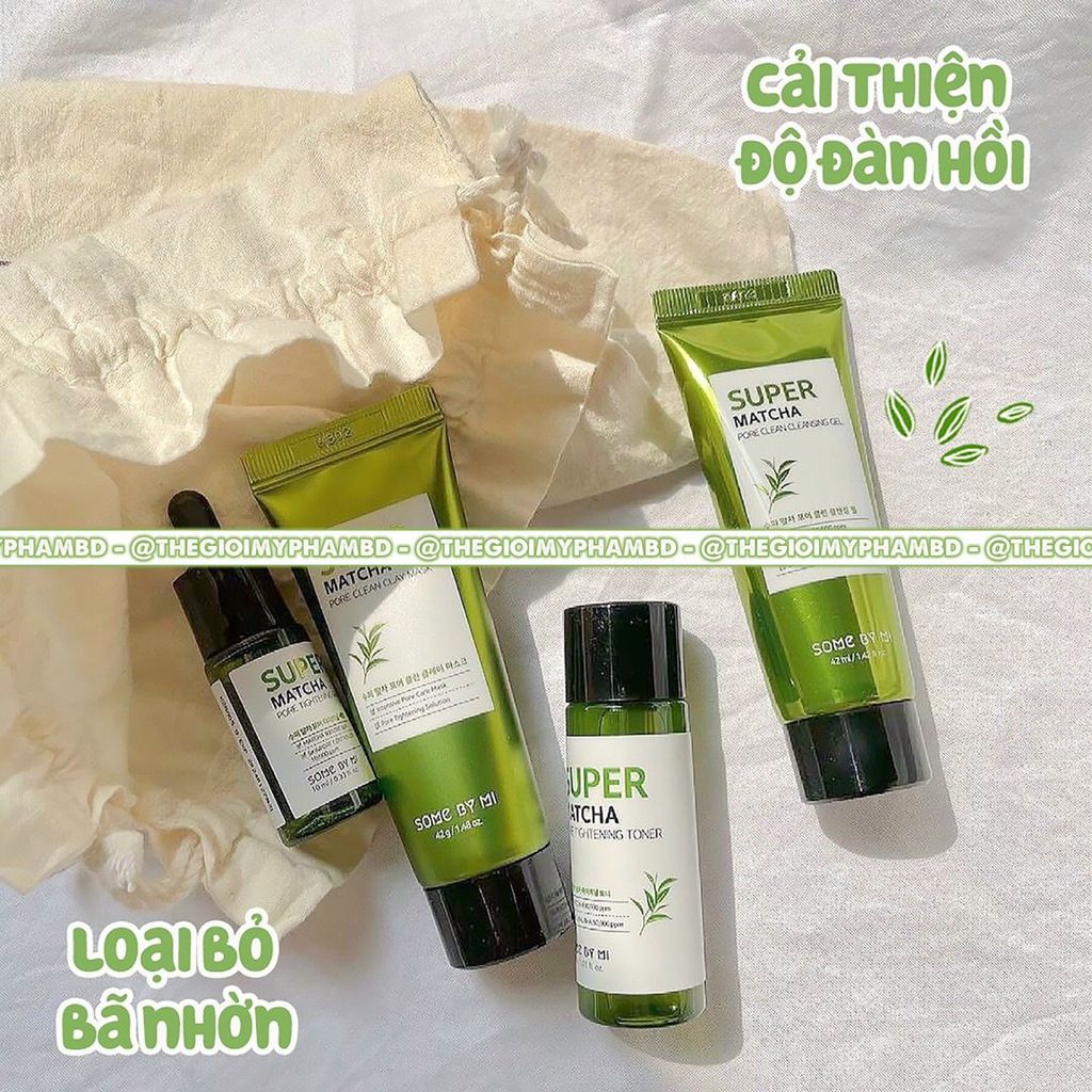 Bộ Sản Phẩm Dưỡng Da Some By Mi Super Matcha Pore Care Starter Kit Edition - 4 Món