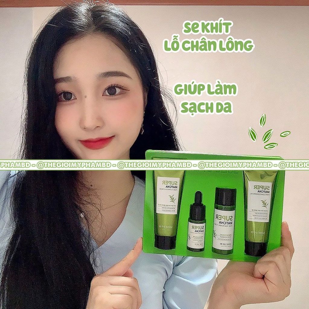 Some By Mi - Super Matcha Pore Care Starter Kit Edition (4 Món)