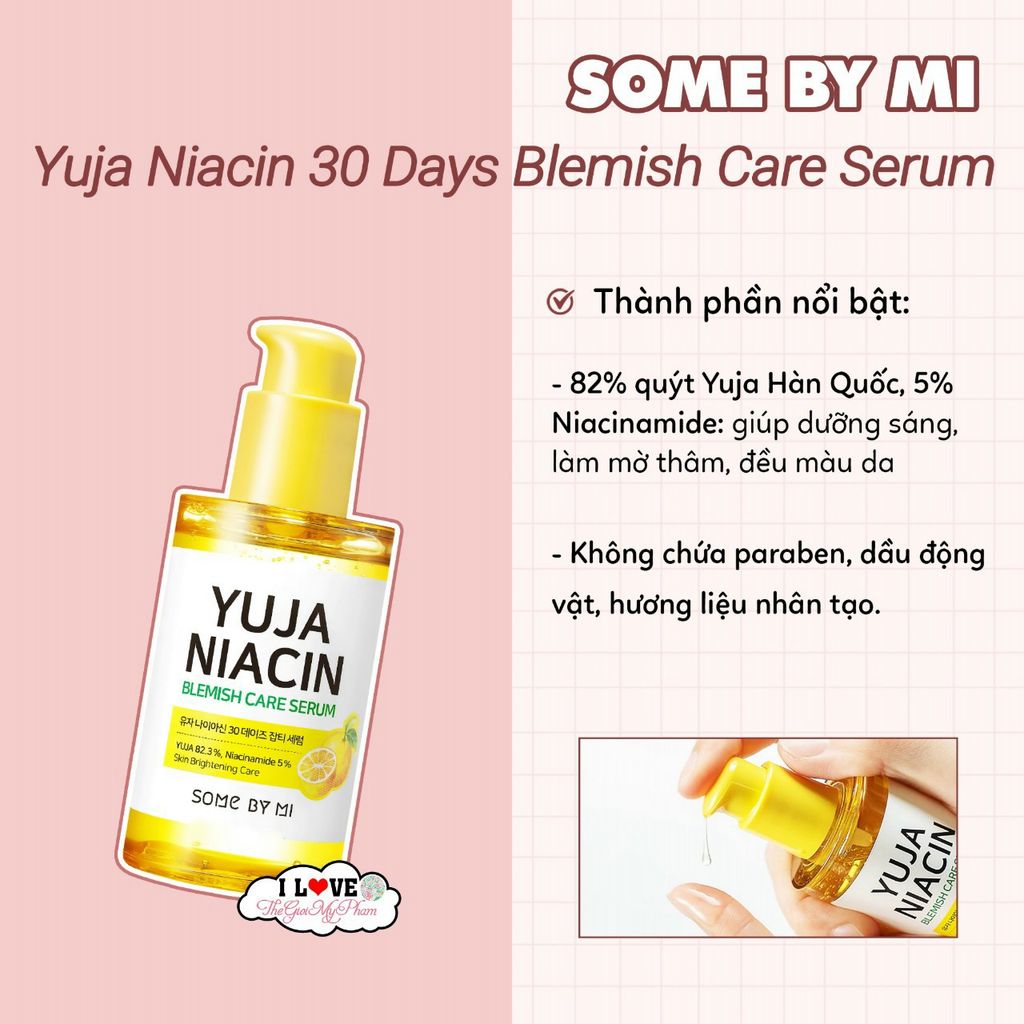 Tinh Chất Dưỡng Trắng Da Some By Mi Yuja Niacin 30 Days Blemish Care Serum 50ml