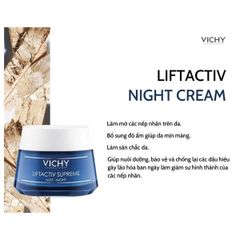 Kem Vichy Liftactiv Supreme Chống Lão Hóa 50ml # Đêm (Ko Tđ)