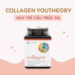 Viên Uống Bổ Sung Youtheory Collagen + Biotin  290 Viên