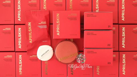 April Skin - Hero Cushion (Đỏ-Kèm Lõi) #22