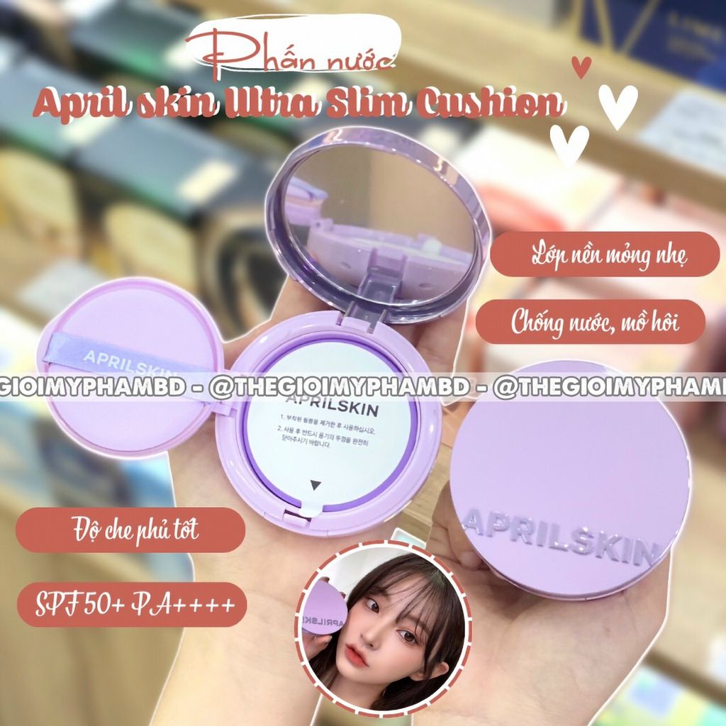 Phấn Nước Aprilskin Ultra Slim Cushion #23 (Kèm 1 Lõi)