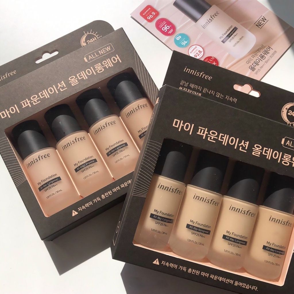 Kem Nền Kiềm Dầu Innisfree My Foundation All Day LongWear SPF25 PA ++ 30ml #22N Nude Beige