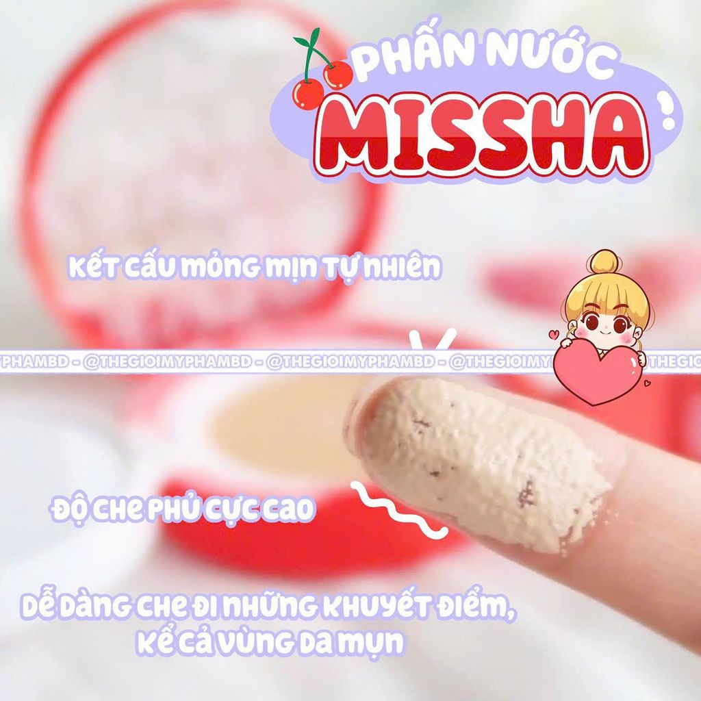 Cushion Missha Velvet Finish #23 (Đỏ)