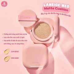 Laneige - NEO Cushion Glow #21N (Kèm 1 lõi) Ko tđ