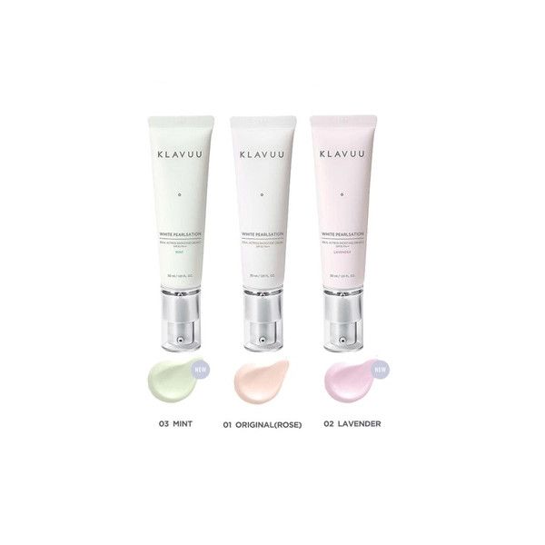 Kem Lót Ngọc Trai Klavuu White Pearlsation Primer 30ml #Original Rose ( Tuýp Trắng hồng ) - Dành cho da thường