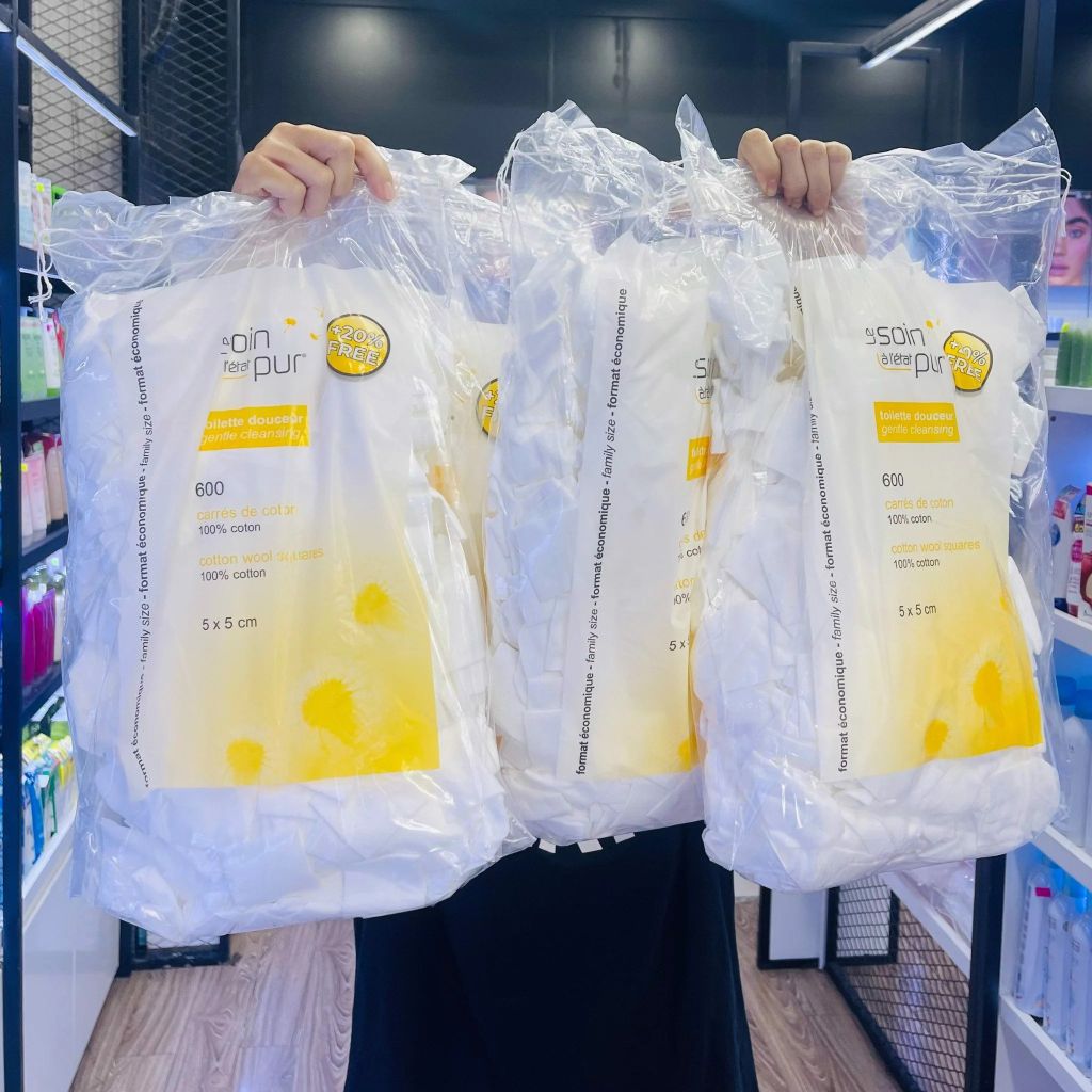 Bông Tẩy Trang Tetra Medical 600 Miếng Le Soin Laretat Pur