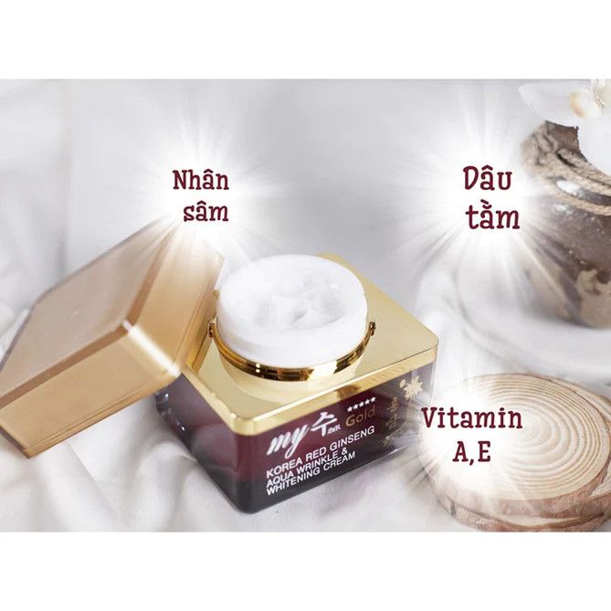 Kem sâm My Gold Wrinkle&Whitening 50ml (vuông)