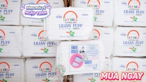Bông Tẩy Trang Lily Bell 222 miếng