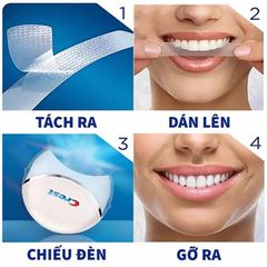 Crest 3D White - Miếng dán trắng răng 60 phút #Supreme Bright