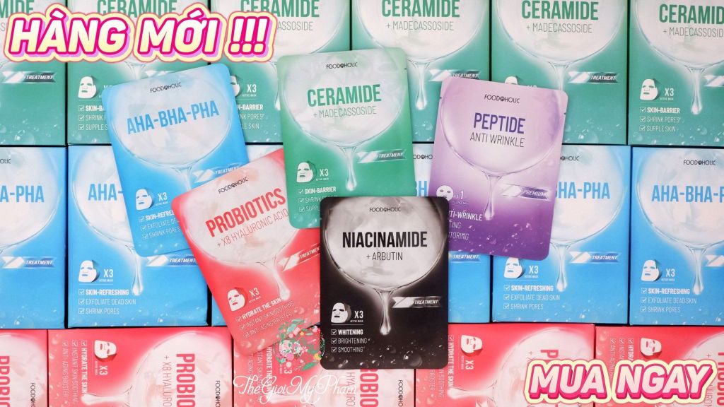 Mặt Nạ Fodaholic Mẫu Mới #Ceramide + Madecassoside