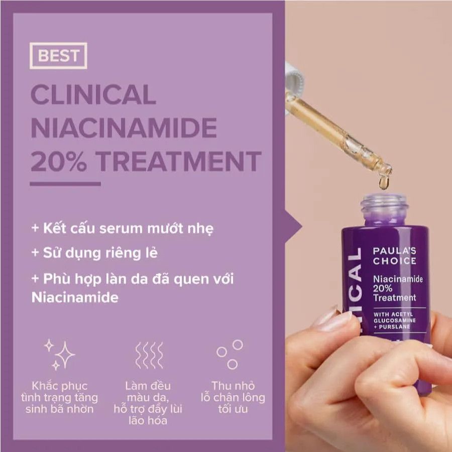 Paula Choice - Niacinamide 20% Treatment 20ml (Ko tđ)