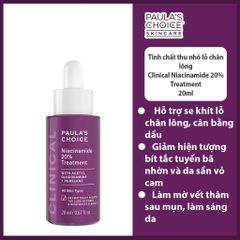 Paula Choice - Niacinamide 20% Treatment 20ml (Ko tđ)