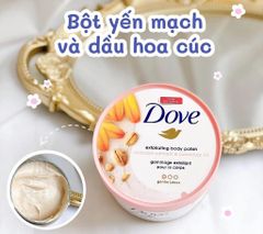 Kem Tẩy Da Chết Body DOVE 298g #Lúa Mạch&Dầu Hoa Cúc