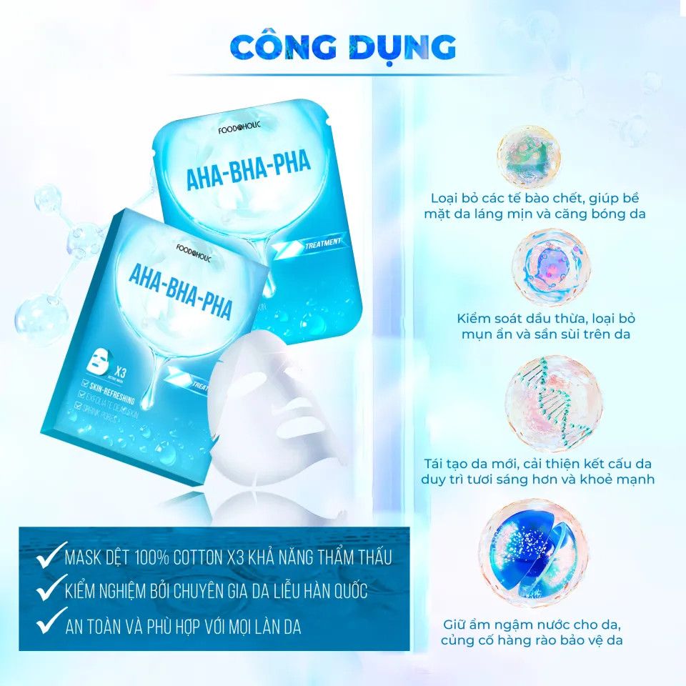 Mặt Nạ Fodaholic Mẫu Mới #AHA-BHA-PHA