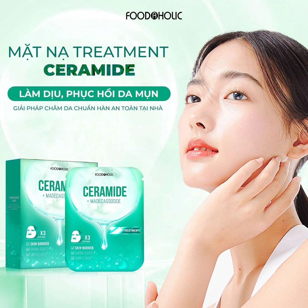Mặt Nạ Fodaholic Mẫu Mới #Ceramide + Madecassoside