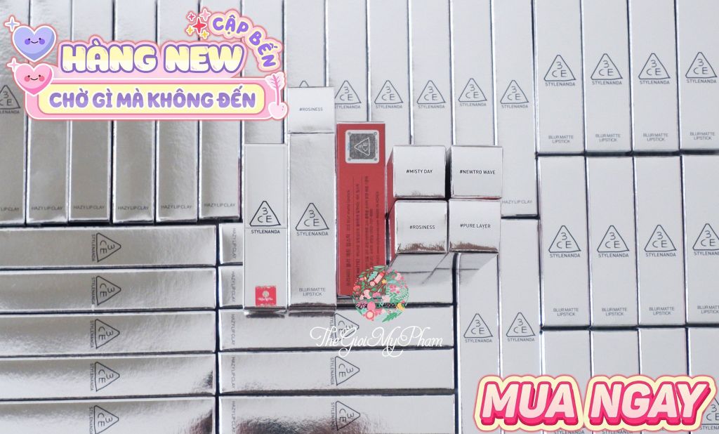 Son Thỏi 3CE Blur Matte Lipstick #Newtro Wave