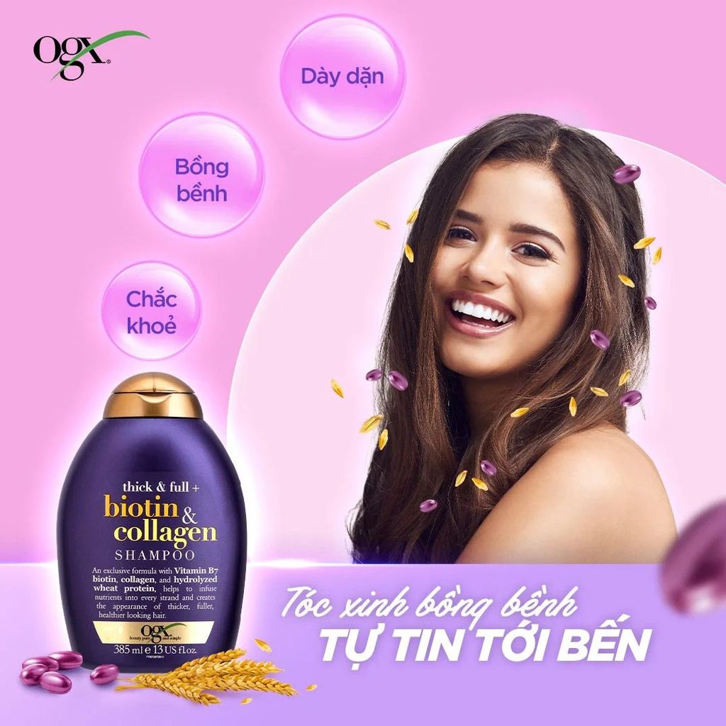 OGX - Gội Biotin 385ml