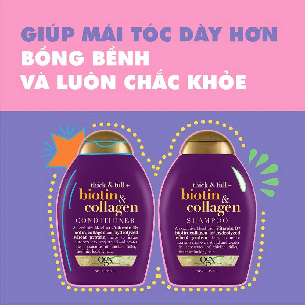 OGX - Gội Biotin 385ml