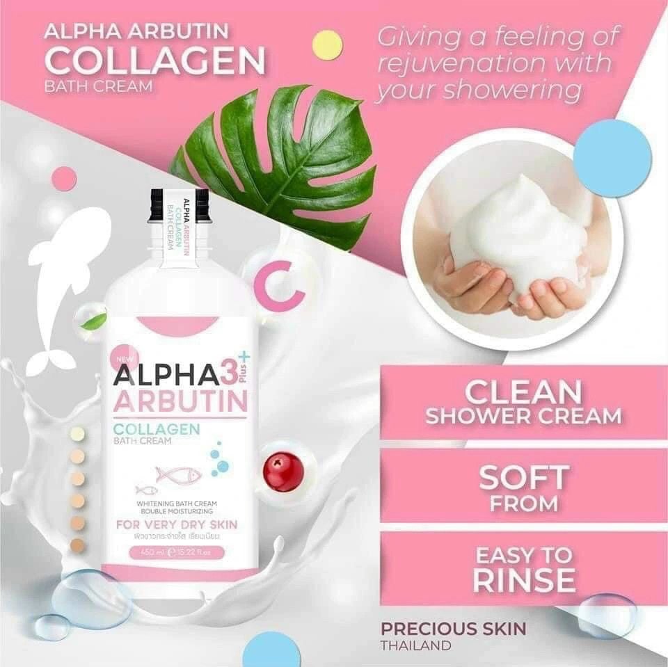 Sữa Tắm Trắng Alpha Arbutin Collagen 350ml