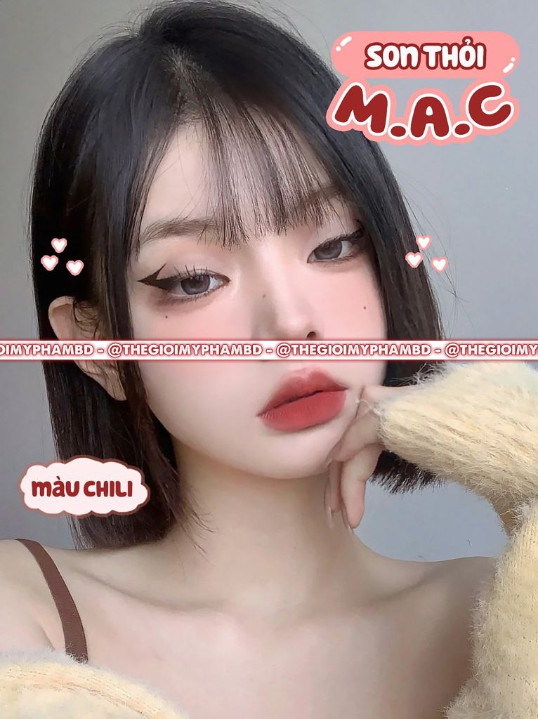 Son Thỏi MAC Matte Lipstick #602 Chili (Ko Tđ)