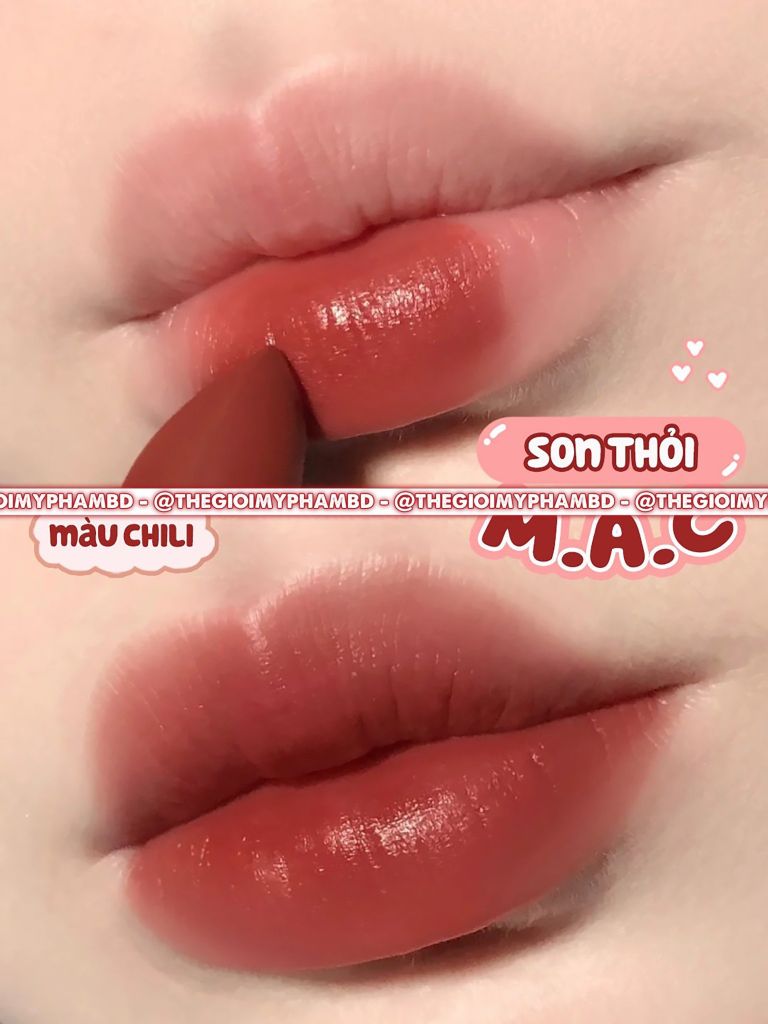 Son Thỏi MAC Matte Lipstick #602 Chili (Ko Tđ)