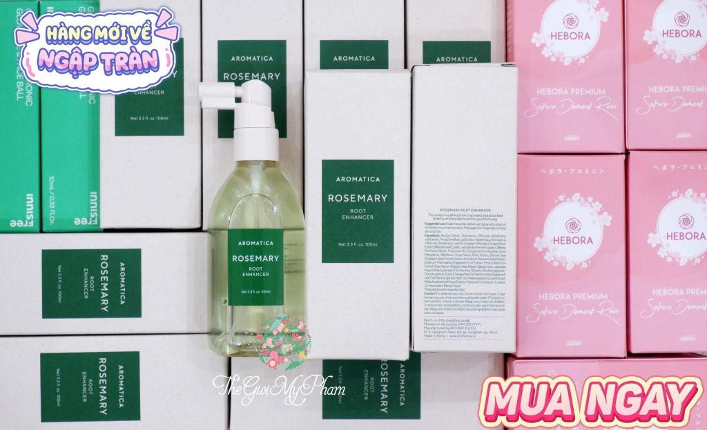 Xịt Dưỡng Tóc Hương Thảo Aromatica Rosemary Root Enhancer 100ml