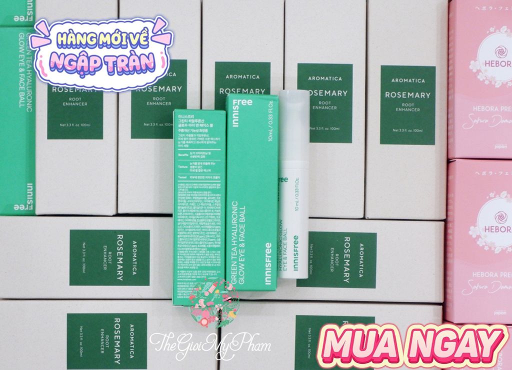 Lăn Dưỡng Mắt Innisfree Green Tea Hyaluronic 10ml