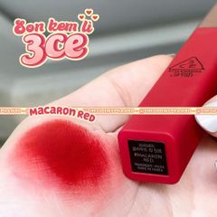 Son kem 3CE Cloud Lip Tint #Macaron Red (Ko tđ)