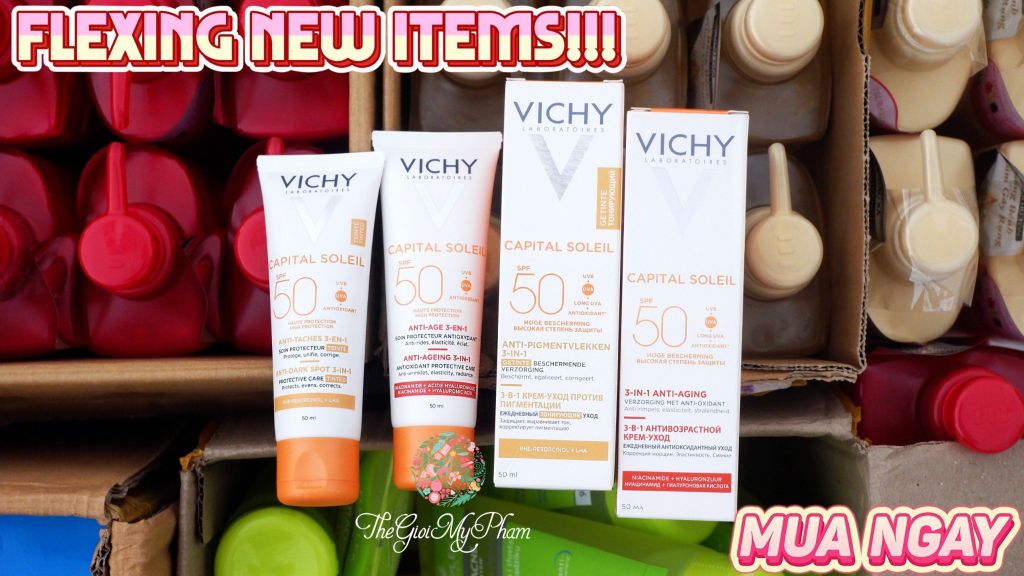 Vichy - KCN Anti-Dark Spots 3 in 1 50ml (Mẫu mới) #Gạch Nâu